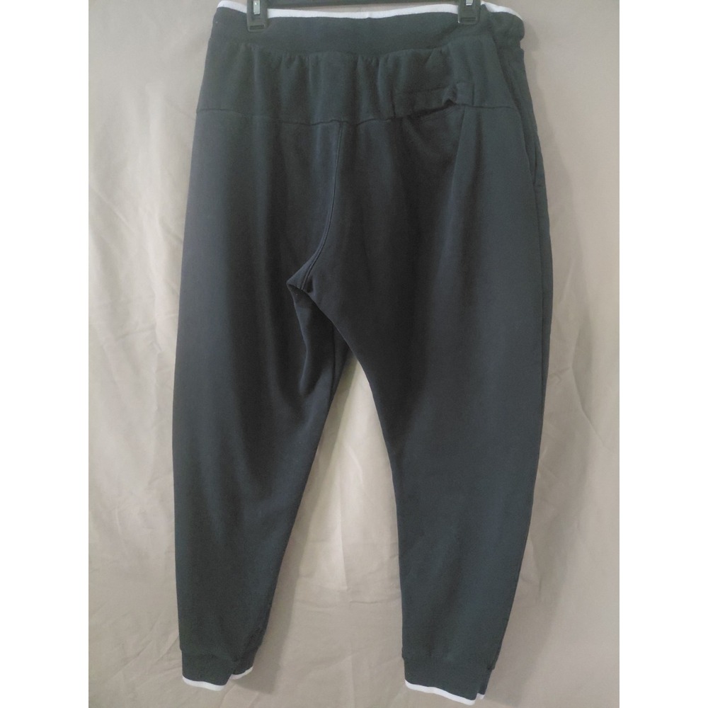Nike Activewear Pants L Black Swoosh Embroidery Jogger Fleece Sportswear CLub - Picture 4 of 13